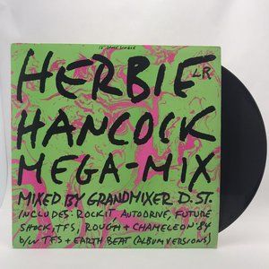 Herbie Hancock - Mega-Mix 12” Single 1984 Columbia  EX/EX